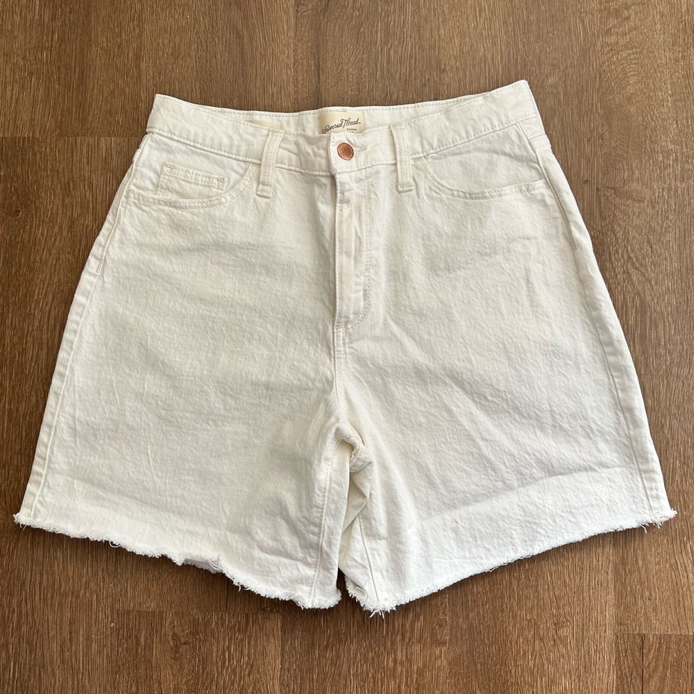 Universal Thread Vintage Bermuda White Denim Shorts